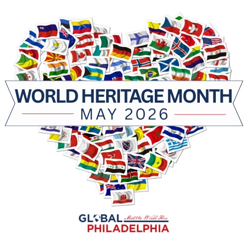 world heritage month heart of flags