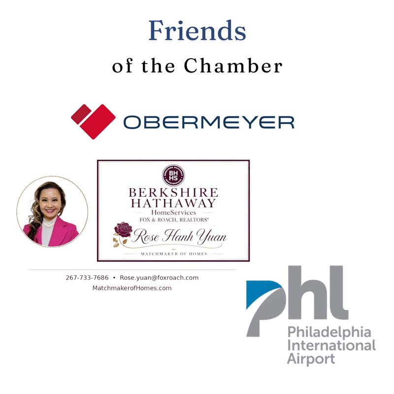 friends of the chamber obermeyer, berkshire hathaway, philadelphia international airport