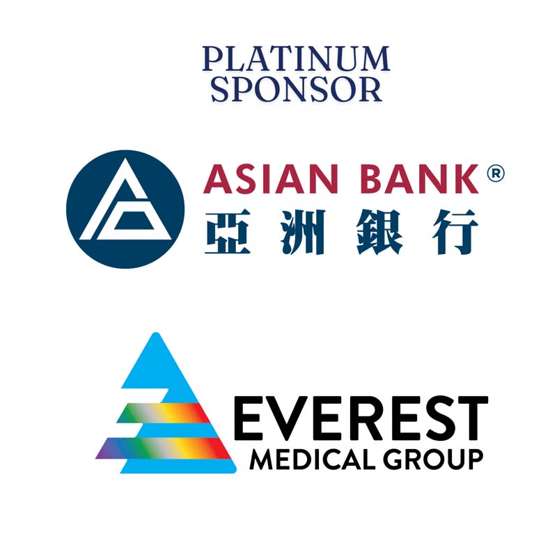 platinum sponsors asian bank, everest medical group