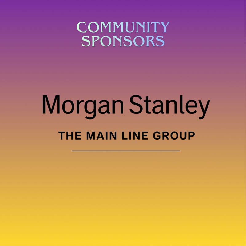 community sponsors - morgan stanley - the main line group